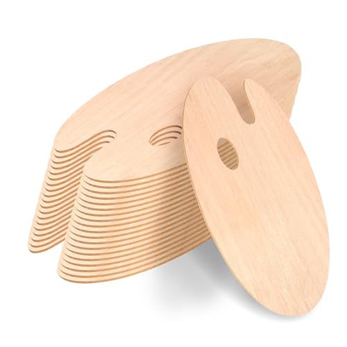 Wooden Oval Painting Palette