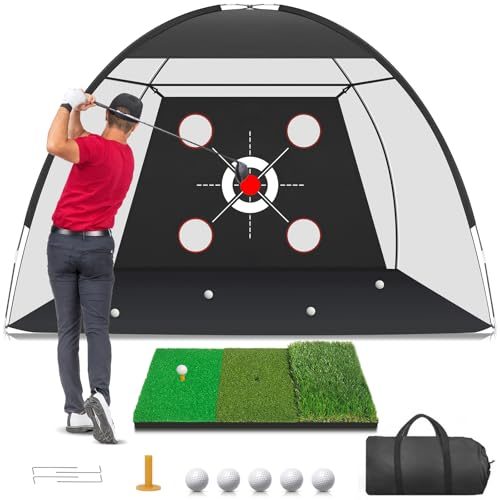 Zensouds Golf Practice Net and Mat