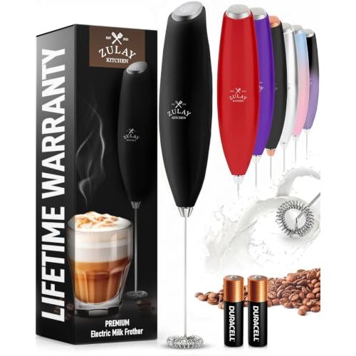 Zulay Kitchen Milk Frother Handheld Whisk