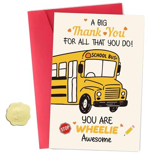 ZyvSyldrin Bus Driver Thank You Card