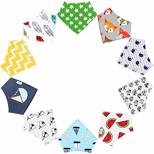 set of bandanas for babies