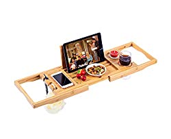 bamboo bathtub caddy