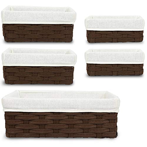 baskets with clutter