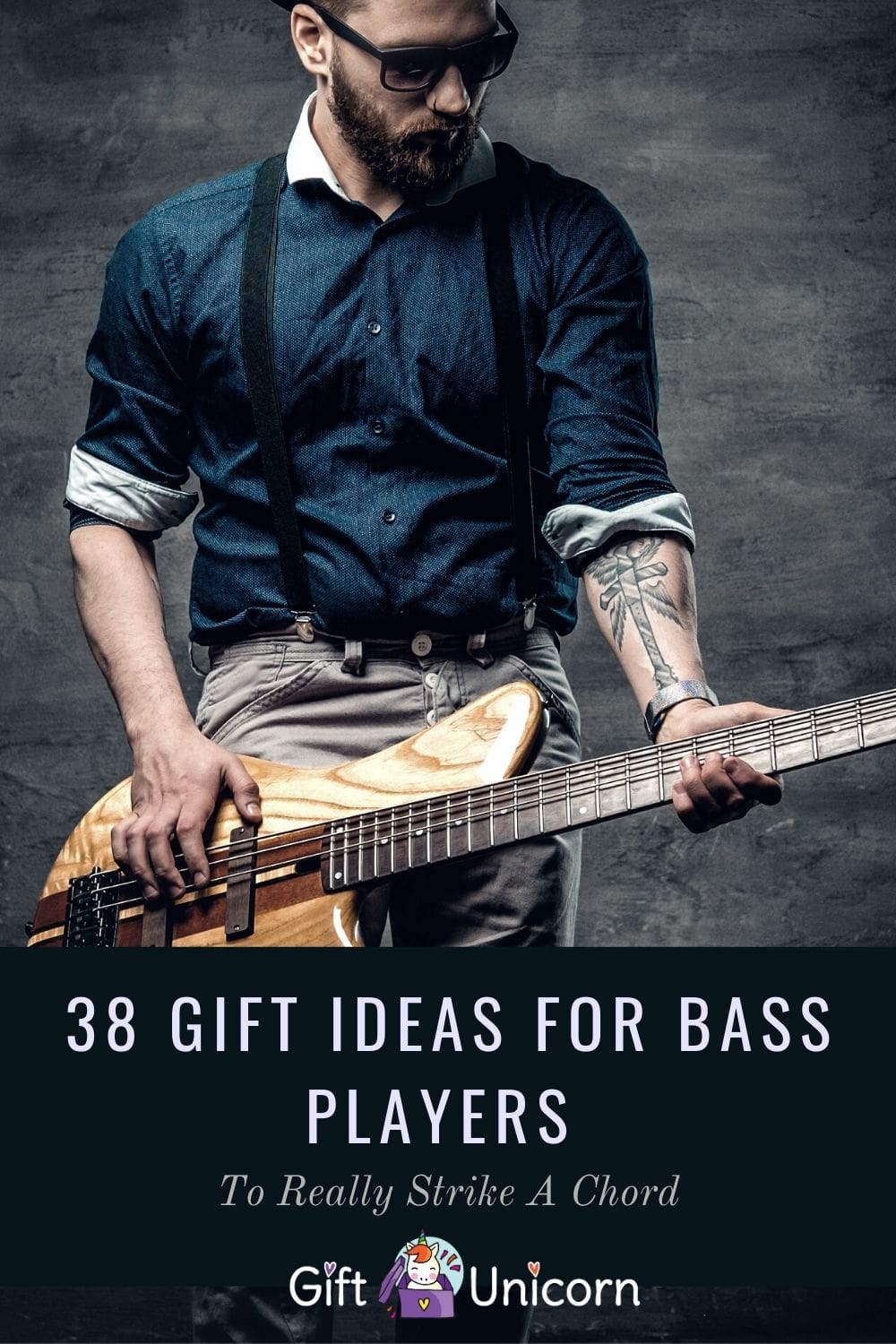 38 bass player gifts pin image