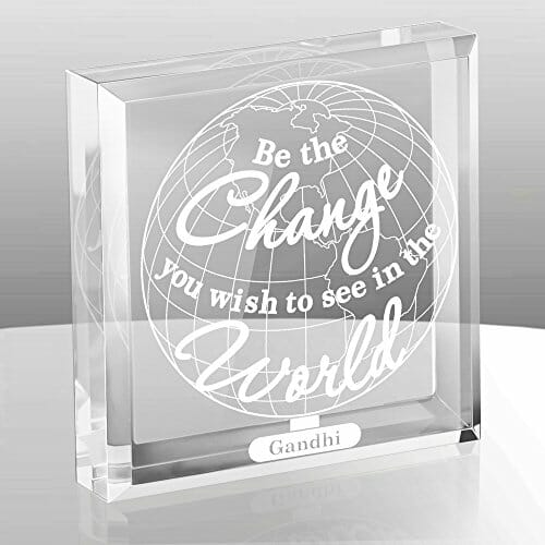 desk glass decoration