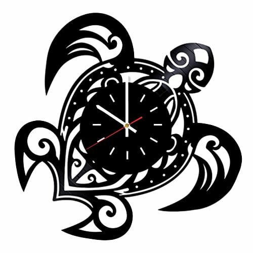 beach vinyl wall clock