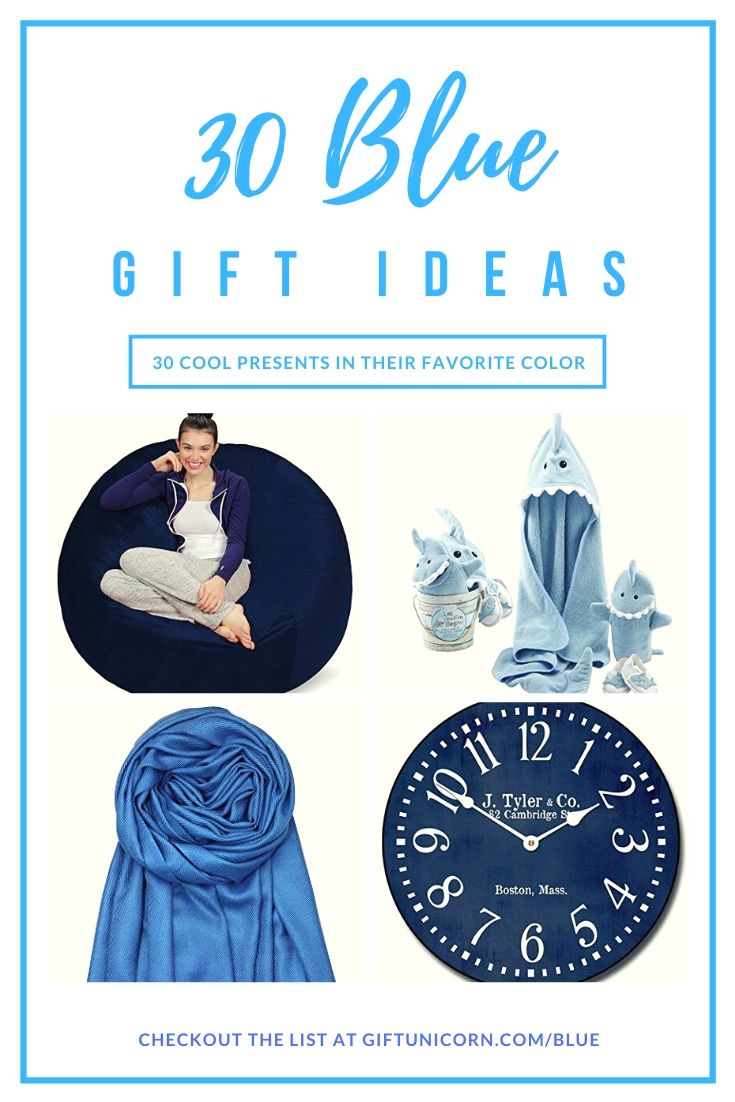 30 blue gifts pin image