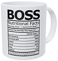 boss nutritional facts mug