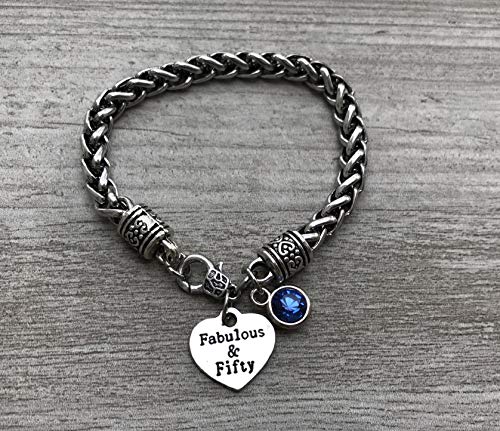 bracelet with birthstone charm