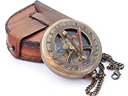 brass sundial compass