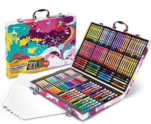 crayons colored suitcase