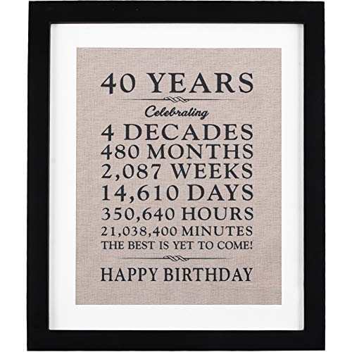 burlap print with frame