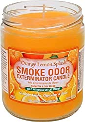 candle orange lemon splash