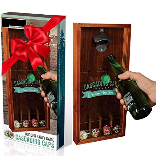 cascading bottle caps