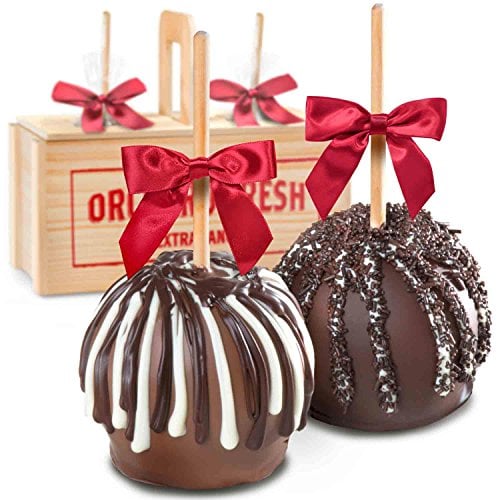 chocolate dipped caramel apples
