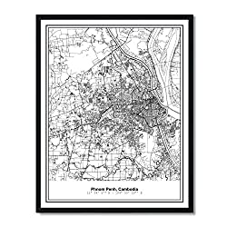 city view map print