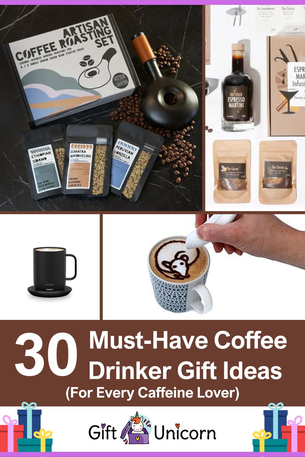 30 Must-Have Coffee Drinker Gift Ideas (For Every Caffeine Lover) - pinterest pin image