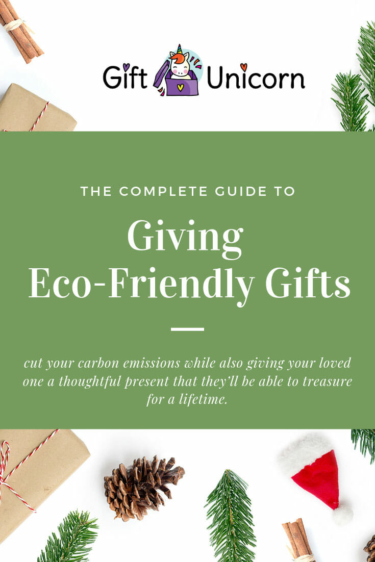 eco friendly gift giving guide pin image