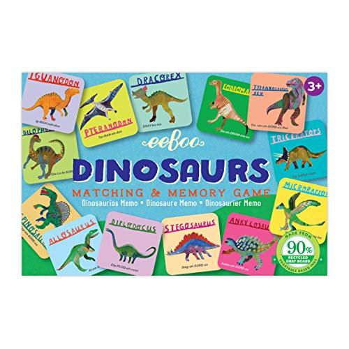 eeBoo Dinosaur Memory Game for Ages 3+