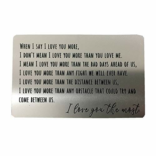 engraved plate for a wallet insert