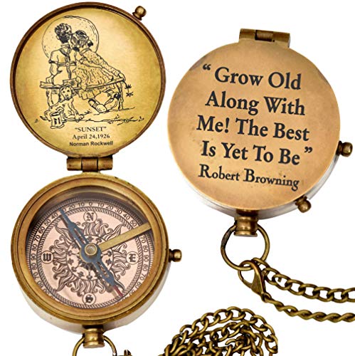 engraved compass
