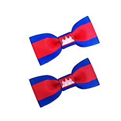 flag hair bows