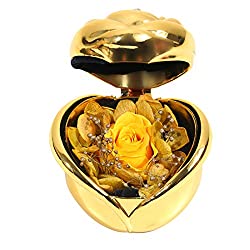 flower rose in ring box