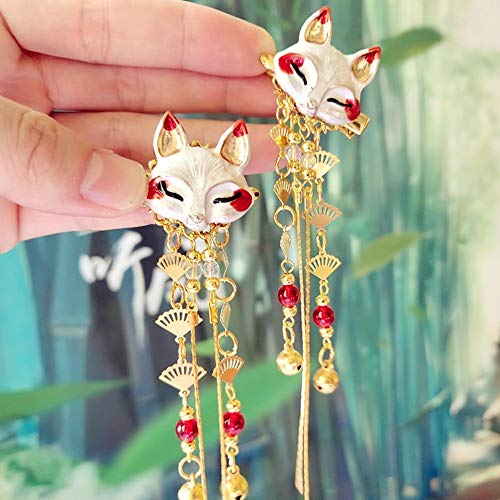 fox enamel hair pins
