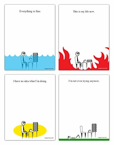 Funny memo pads for the office with memes on them