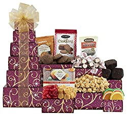 gift tower of sweets