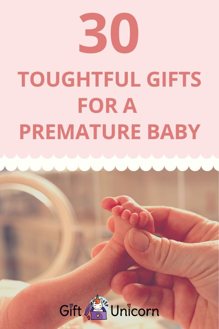 30 thoughtful gifts for a premature baby pin image