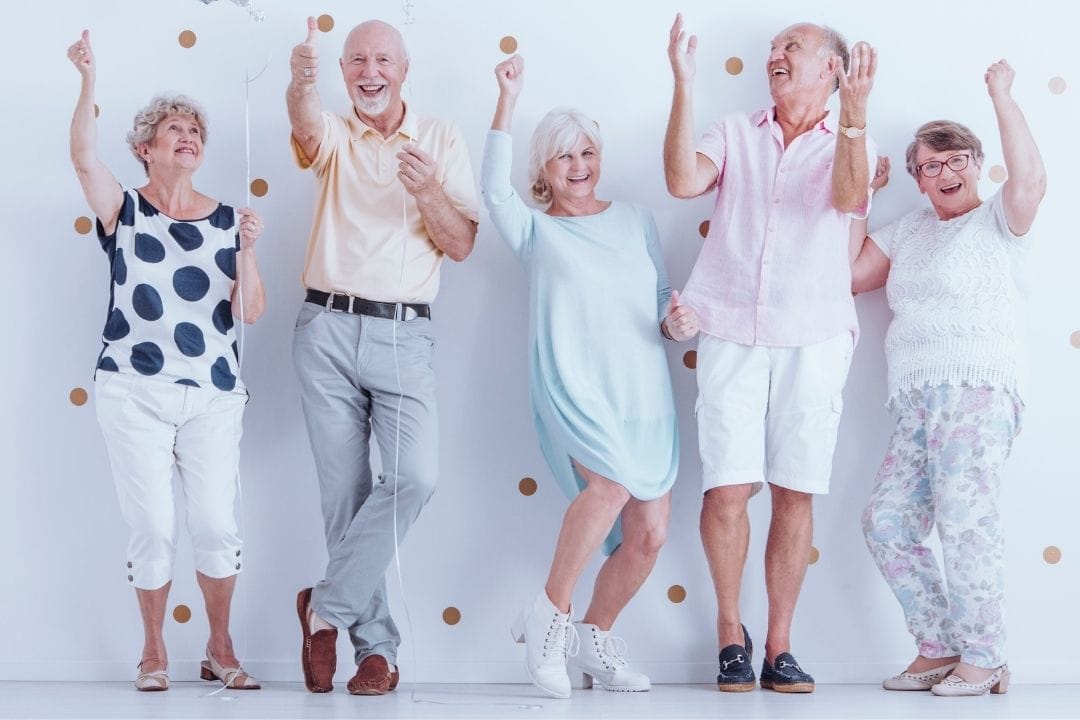 grandparents having a birthday party