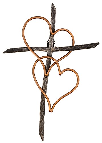 hearts decorative wall cross