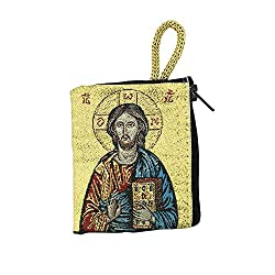 italian rosary and trinkets pouch