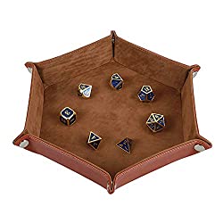 leather velvet dice tray