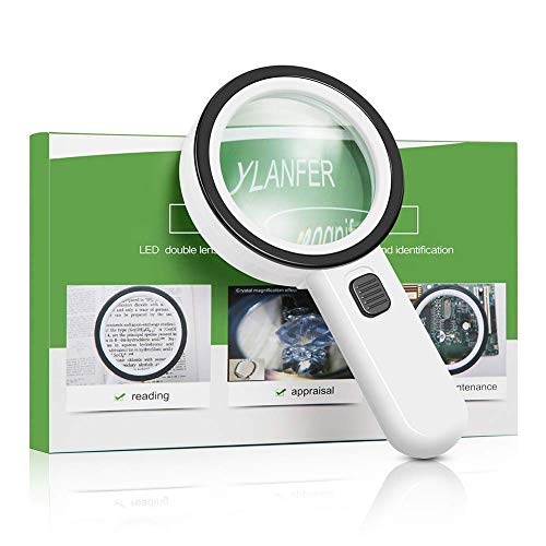 magnifying glass with light