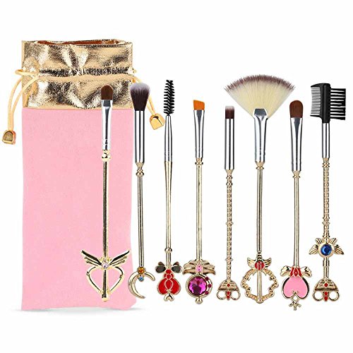 makeup brush set whit pouch