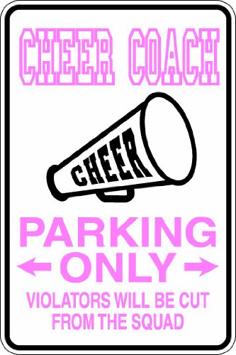 metal sign cheer coach