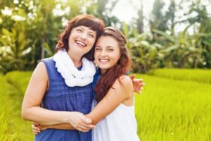 daughter and her mother