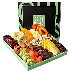 nuts and dried fruits gift basket