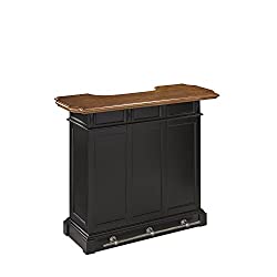oak bar with storage