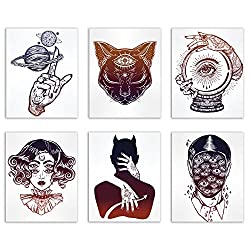 occult tattoo wall art pack