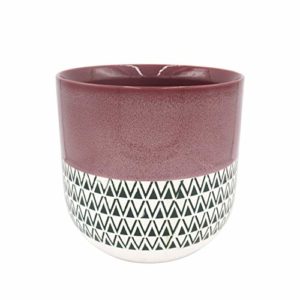 patterned planter pot