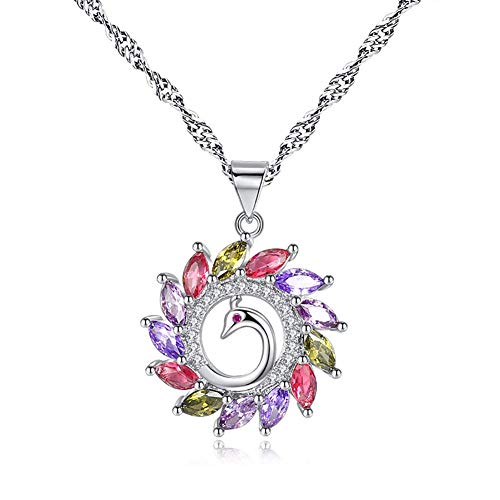 peacock pendant necklace