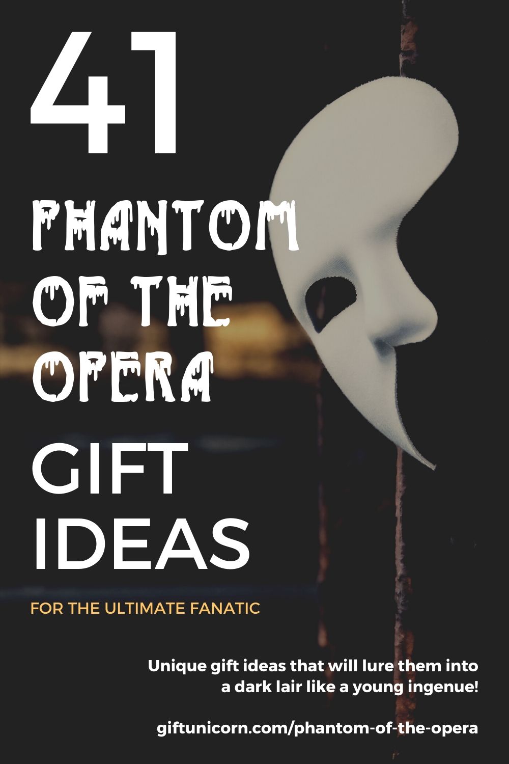 41 phantom of the opera gift ideas pin image