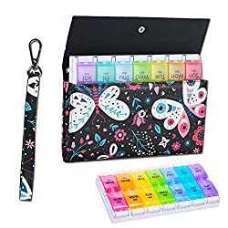 pill organizer with lanyard