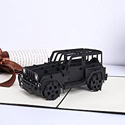 pop up jeep card