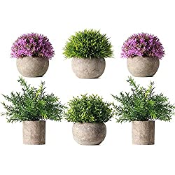 potted artificial plant fake green set