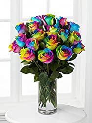 rainbow roses bouquet
