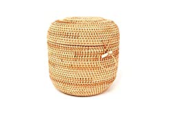 rattan bowl with straps